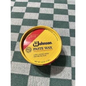 SC Johnson Discontinued Wood Paste Wax Can 1 lb 2.8oz Original Formula